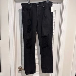 Brand New Men’s DTLA Distressed Black Jeans Size 34